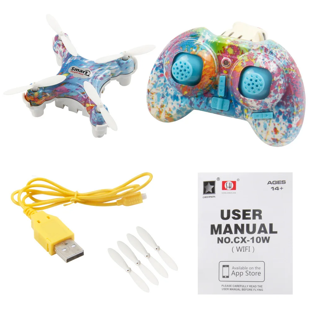 

Chengxing Cx-10 Upgraded Cx-10d Pressure Set High Mini Remote-control Four-axis Aircraft Unmanned Aerial Vehicle Model