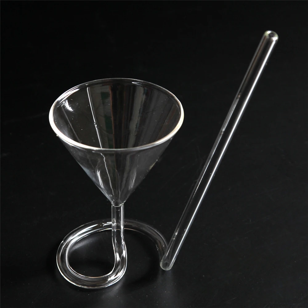 Creative Screw Spiral Straw Molecular Cocktail Glass Bar Party Wine Transparent Glass Martini Champagne Glass Wine 5