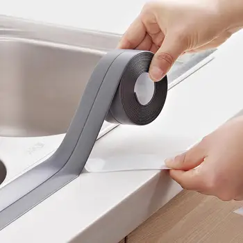 

3.2m Practical PVC Waterproof Kitchen Wall Seams Strip Corner Anti-bump Protector Sticker Sealing Strip for Door and Window