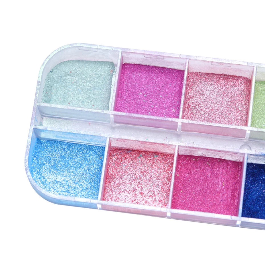Chrome Nail Art Glitter Pigment Mirror Dipping Powder Super-fine Colorful Shimmer Pearl Powder Nail Decorations Dust LAZGF-2 nail powder nail glitter nail pigment nail decoration nail decorations