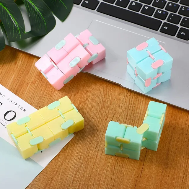 Luminous  Creative Infinite Cube Infinity Cube Magic Stress Relief Cube Office Flip Cubic Stress Reliever Autism Toys 3