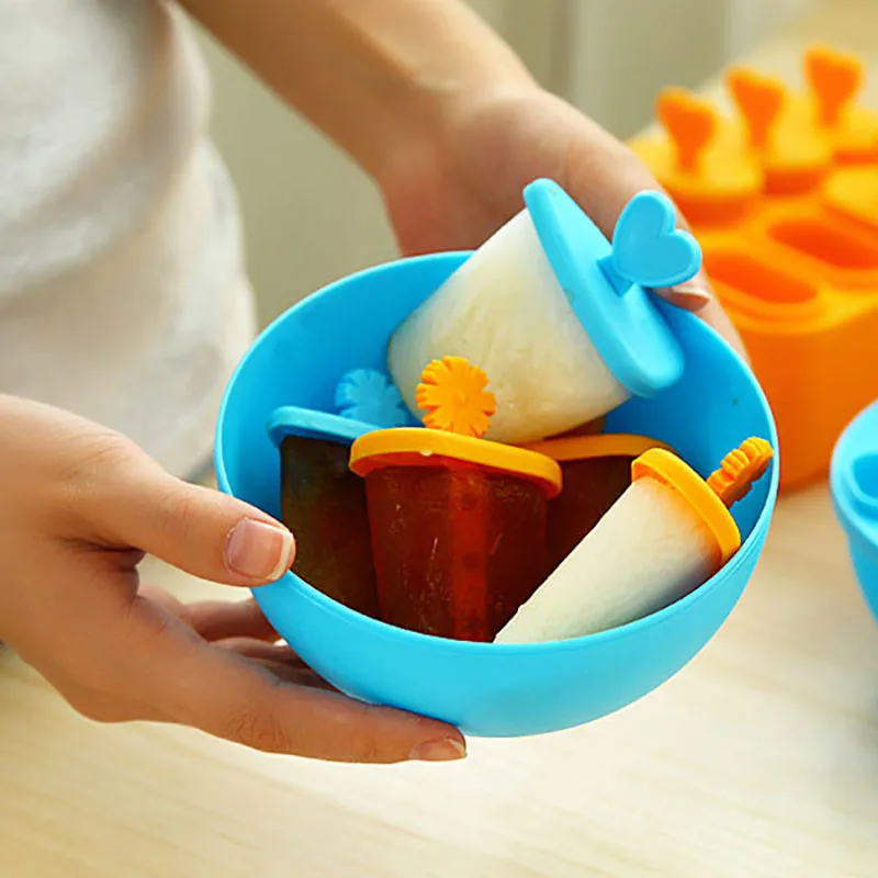 2 типа DIY силиконовые формы для мороженого многоразовые кубики льда лоток замороженные формы для мороженого мороженое, конфета на палочке формы для приготовления