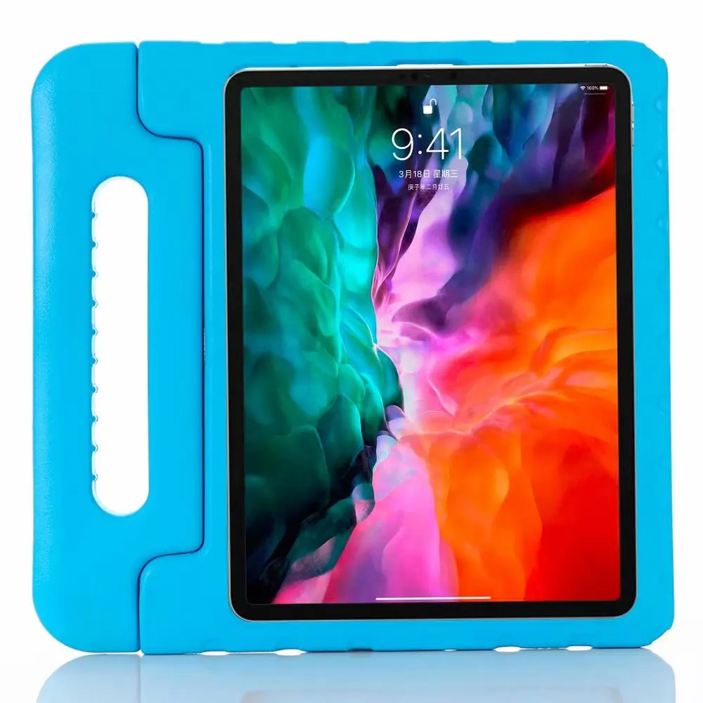 Ударопрочный детский чехол с ручкой для Ipad Pro 12 9 3th защитный пенопластовая