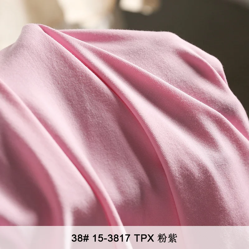 Sustainable Cotton Spandex Jersey Fabric for Women’s Dresses, Opaque Finish