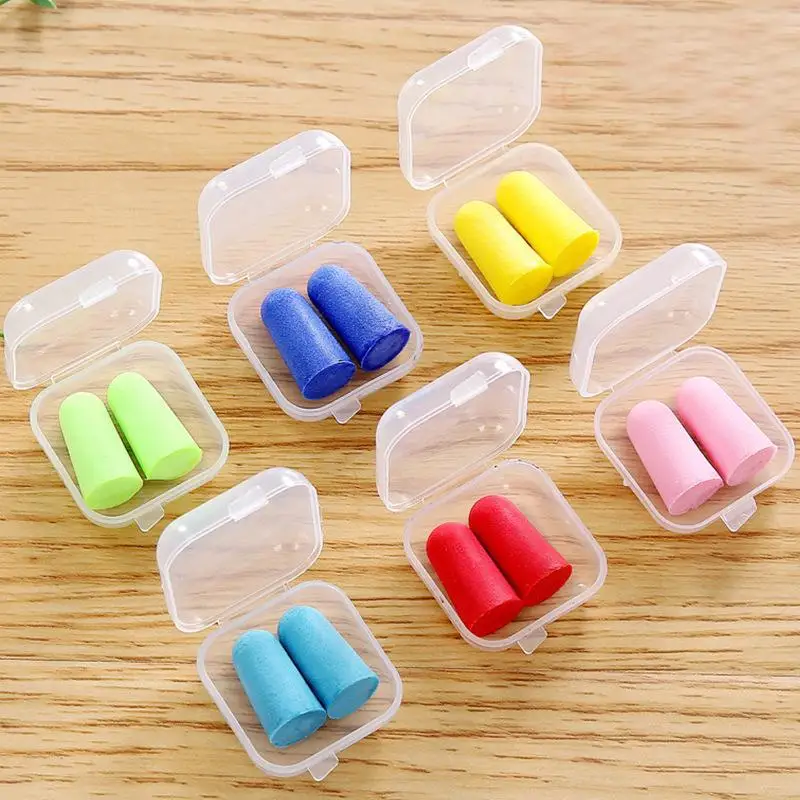 

10pcs Anti-noise Soft Ear Plug Sound Insulation Ear Protection Swimming Protective Ear Muffs Travel Sleep Foam Sponge Earplugs