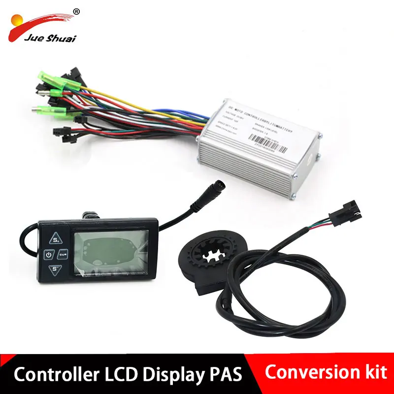 

LCD Controller Set With LCD Display PAS Waterproof Electric Bike Controller Kit E Bike Controller Bicicleta Eletrica Accessories