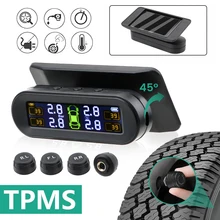 Car-Accessories Pressure-Monitor-System Car Tpms Temperature-Warning USB Waterproof Charging-Tyre
