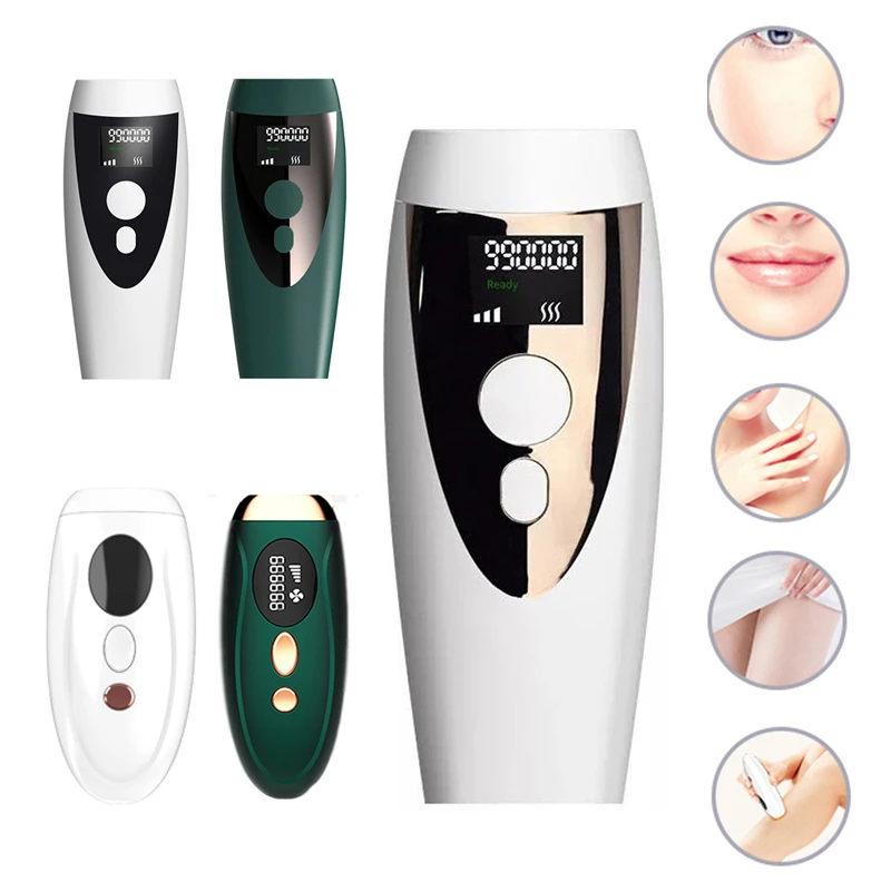 

Hot Flashes Laser Epilator Permanent IPL Epilator Laser Hair Removal Photoepilator Painless Electric Epilator LCD Display