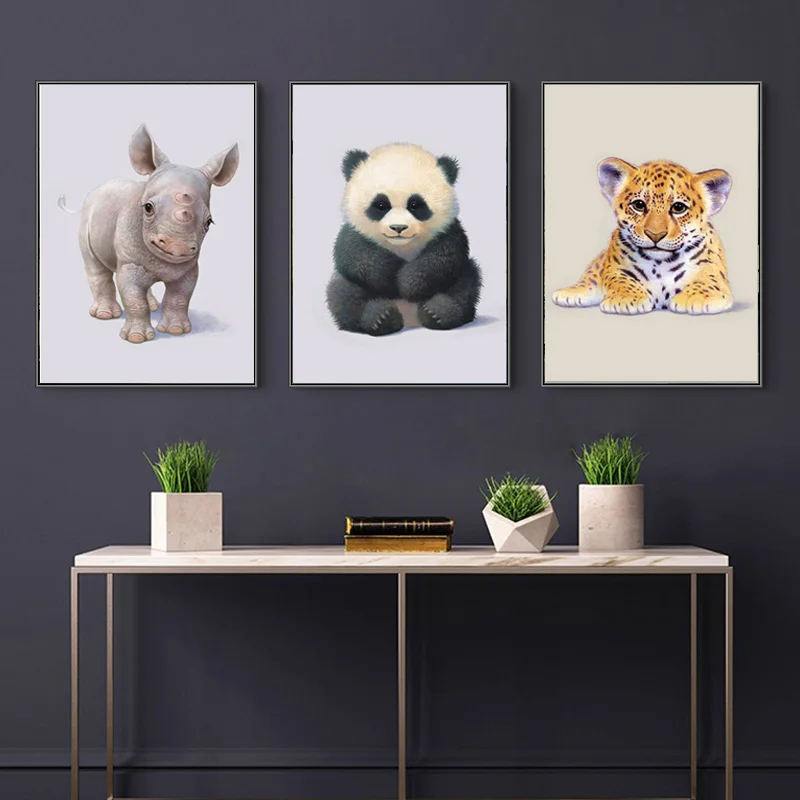 5D DIY мультфильм панда коала собака корова молоко лягушка Сова Тигр алмазная