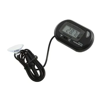 

2018 1pc New Mini Aquarium Fish Tank Water Submersible Waterproof Digital LCD Thermometer Little Sensor Wired