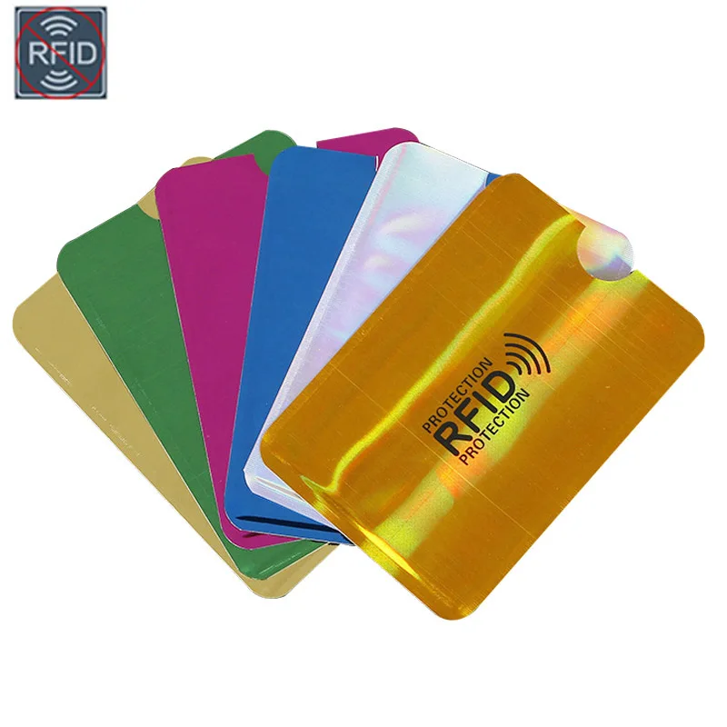 2/5 шт алюминиевый Анти Rfid Бумажник Блокировка считыватель банк держатель для