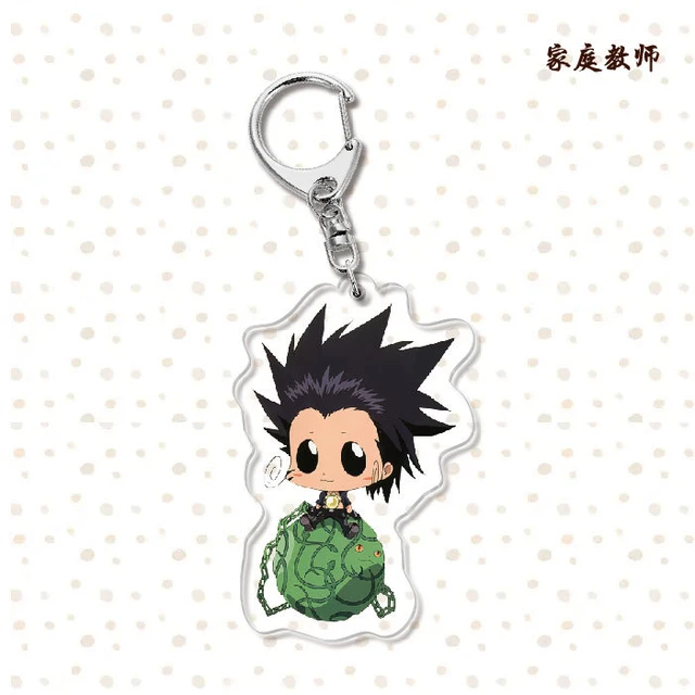 1 Pcs Cute Anime Katekyo Hitman Reborn Cosplay Keychains Sawada Tsunayoshi  Figures Acrylic Pendant Keyrings Bag Charm Gift Toys