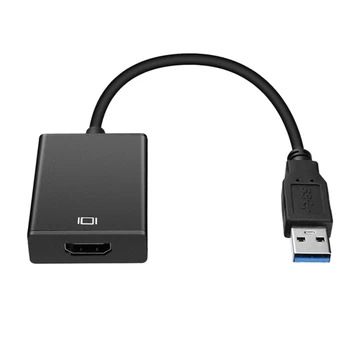 

USB to HDMI Adapter,USB 3.0 to HDMI HD 1080P Video o Ie Converter Support Laptop PC Projector HDTV TV