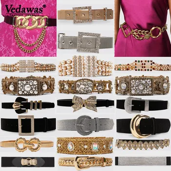

Vedawas 2019 Boho New Belly Chain For Women Wedding Simulated Pearls Handmade Cute Girl Gift Belt Accessories Body Jewelry