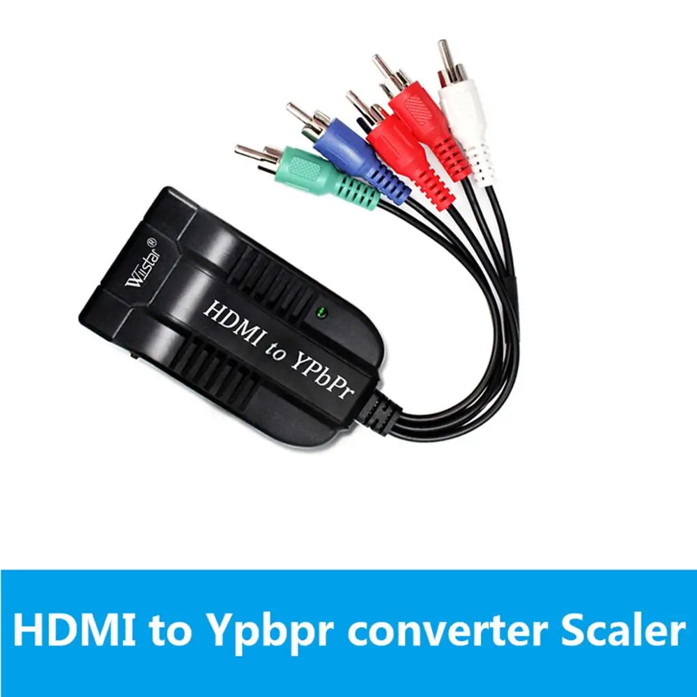

HDMI to YPbPr Scaler 1080P HDMI to Component RGB/5RCA Scaler Converter with micro cable for PC PS4