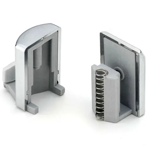 Set of 4 Chrome Shower door Lower Hooks rollers pulleys runners