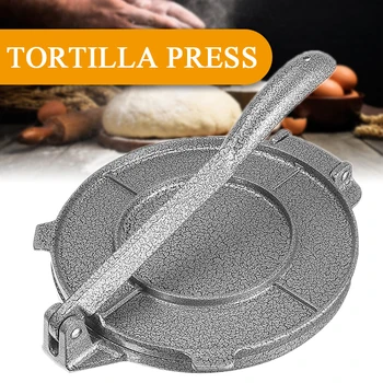 

20CM Tortilla Maker Press Aluminum Foldable Home Kitchen Flour Corn Baking Press Maker Tool Pancake Pie Tools Baking Accessories