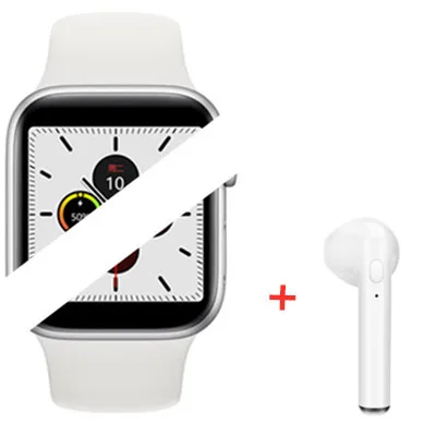 GOLDENSPIKE часы 5 IWO 12 Bluetooth умные часы 1:1 умные часы 40 мм 44 мм чехол для Apple iOS Android телефон Пульс PK IWO 11 - Цвет: White add headset