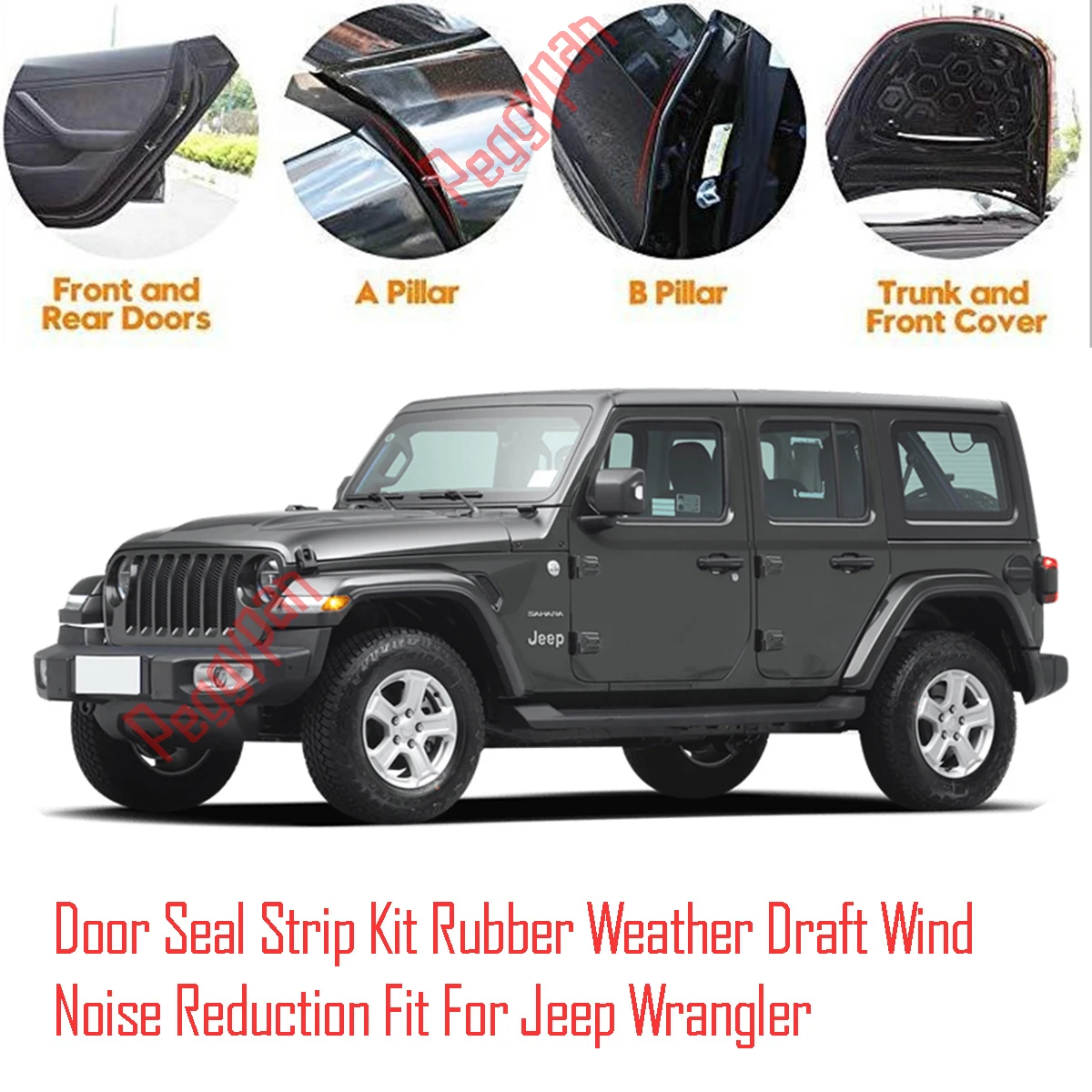 Door Seal Strip Kit Self Adhesive Window Engine Cover Soundproof Rubber  Weather Draft Wind Noise Reduction Fit For Jeep Wrangler|Fillers, Adhesives  & Sealants| - AliExpress