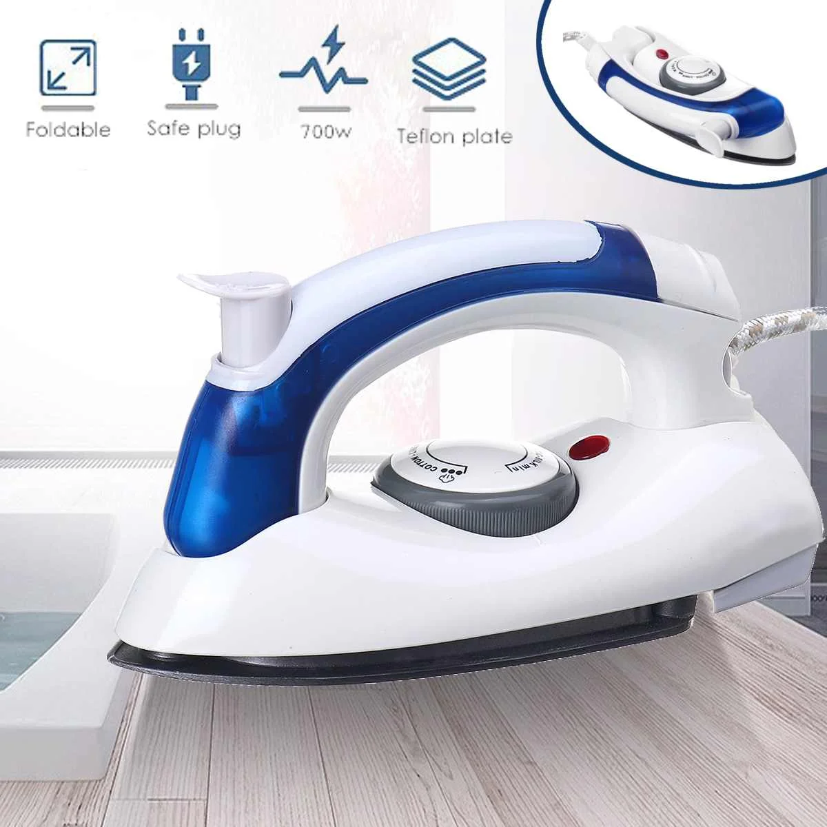 

700W Mini Garment Steamer Household Travel Small Type Electric Iron Ironing Machine Portable