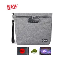 Smell Proof Bag with Combination Lock Odor Proof Stash Case Container for Herbs; Medicine Lock Box Bag Travel Storage Case Smell Proof Bag with Combination Lock Odor Proof Stash Case Container for Herbs; Medicine Lock Box Bag Travel Storage Case