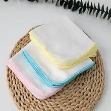 Serviette en tissu pour bébé, bavoir mouchoir carré visage salive alimentation bain gaze serviette en coton pour enfants laver H3P5 10 pièces/lot 