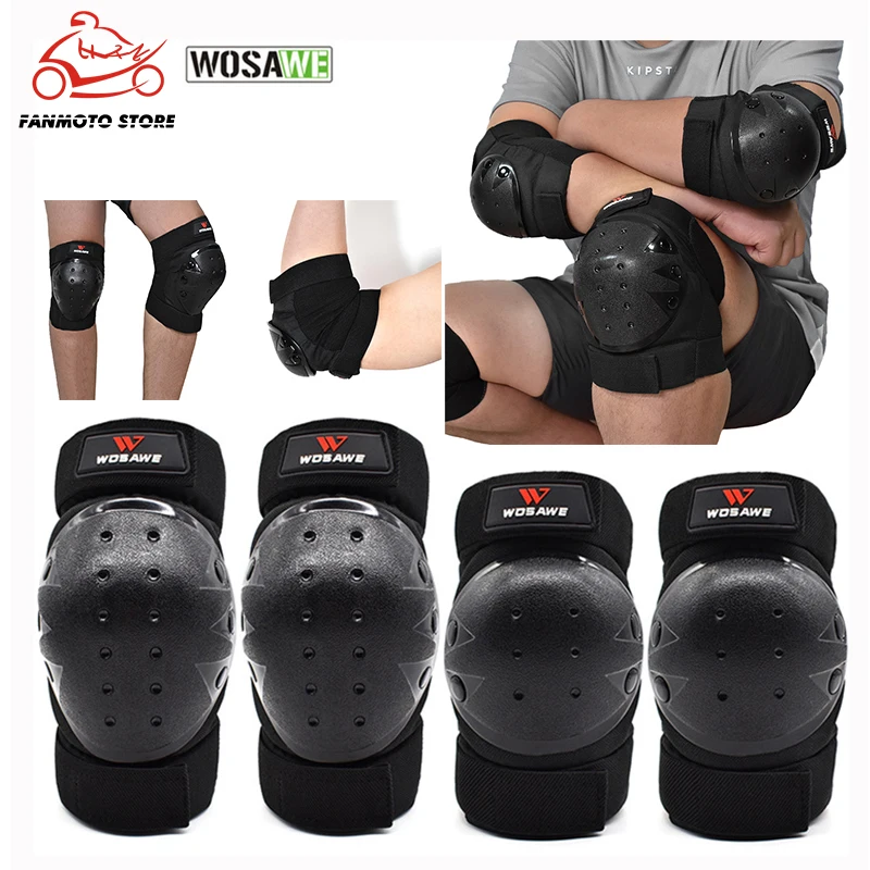 WOSAWE 4 шт. EVA пенопластовый защитный коленный протектор для мотоциклистов защитное