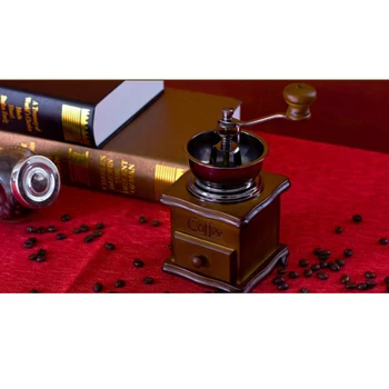 

Coffee Burr Grinder Manual Hand-crank Coffee Mill Portable for Camping Party