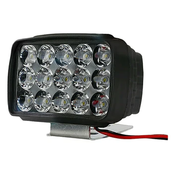

Motorcycle Headlight Spot Light 15 LED Motos 9V-80V DC ATV UTV Assistant Lamp