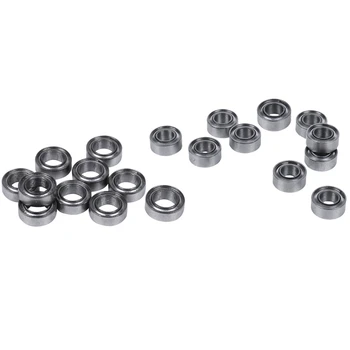 

10Pcs Miniature Sealed Metal Shielded Metric Radial Ball Bearing Model: MR63-ZZ 3X6X2.5mm & 10Pcs MR74-ZZ 4x7x2.5mm