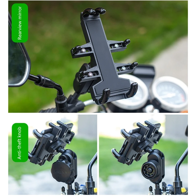 A01 Đa Năng Xe Đạp Xe Máy Di Động Điện Thoại Nhôm Đi Xe Đạp Chân Đế GPS Gắn Tay Lái Mặt Gương Đứng mobile holder for tripod