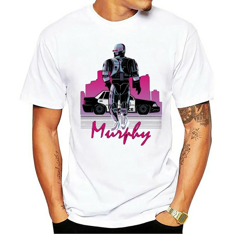 

Printed Men T Shirt Cotton tShirt O-Neck Short-Sleeve New Style MURPHY DRIVE Robocop Women T-Shirt