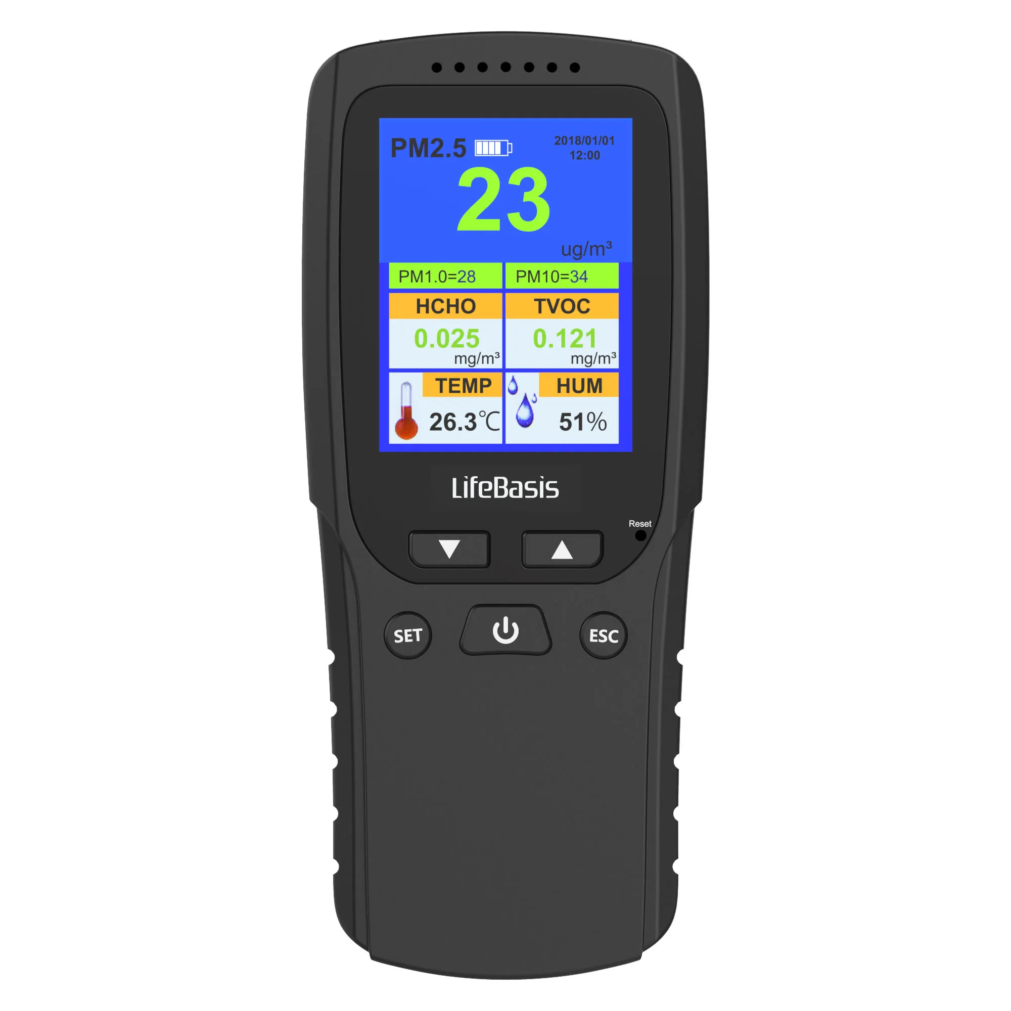 

High accuracy PM2.5 Air Quality Monitor Formaldehyde Detector
