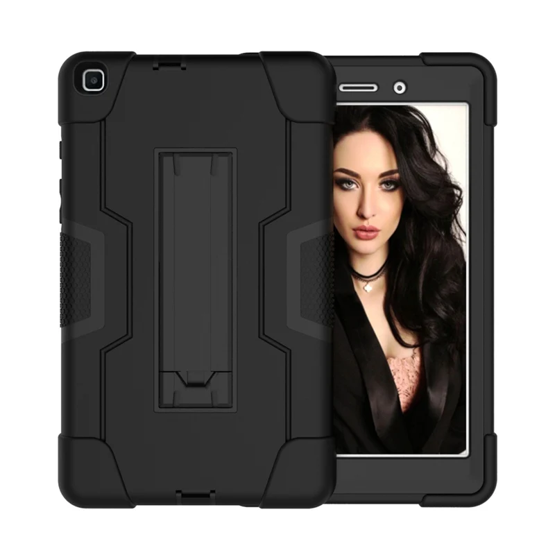 1 Чехол для samsung Galaxy Tab A 8,0,, SM-T290, SM-T295, чехол для планшета, противоударный, безопасный, ПК, силиконовый, гибридный, с подставкой, полный Чехол - Цвет: 1
