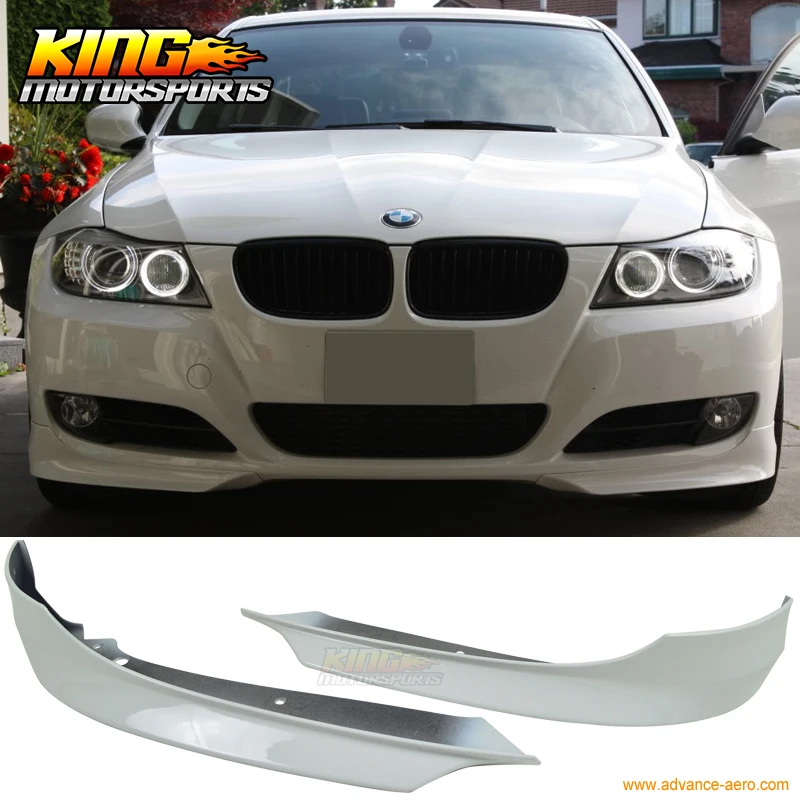Подходит для 2009 2012 BMW E90 3 Series передний бампер губ разветвитель 2 шт окрашенные
