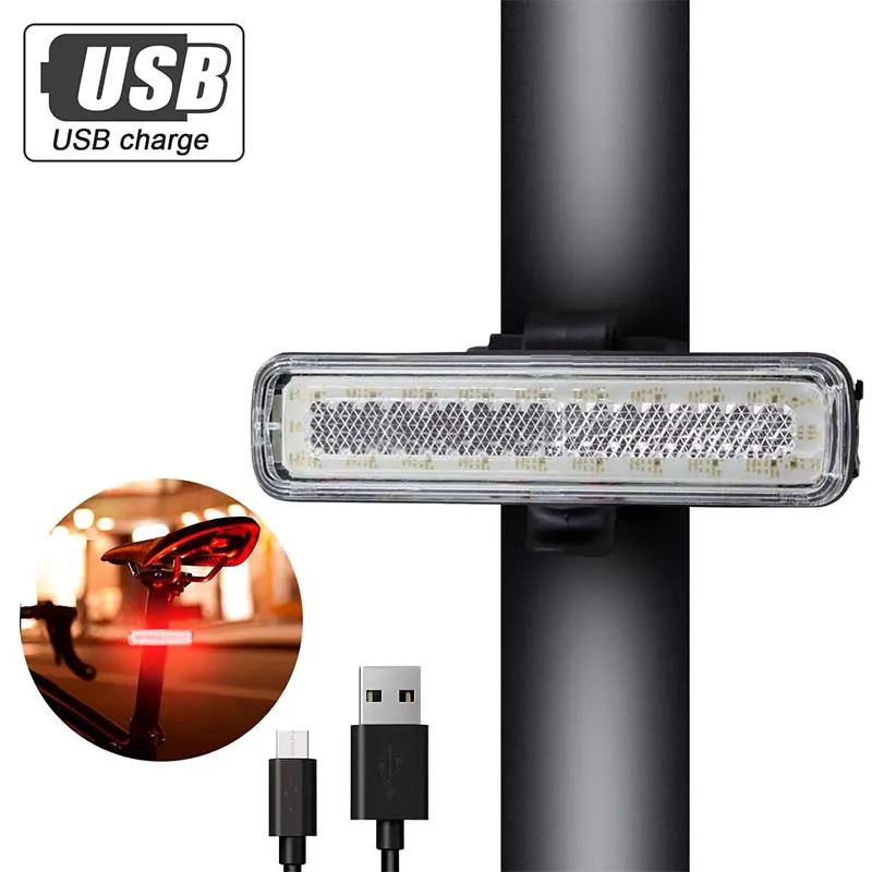 WasaFire 14 режимов велосипедный задний светильник светодиодный USB Перезаряжаемый велосипедный фонарь Предупреждение безопасности велосипедный задний фонарь MTB дорожный велосипед задний светильник