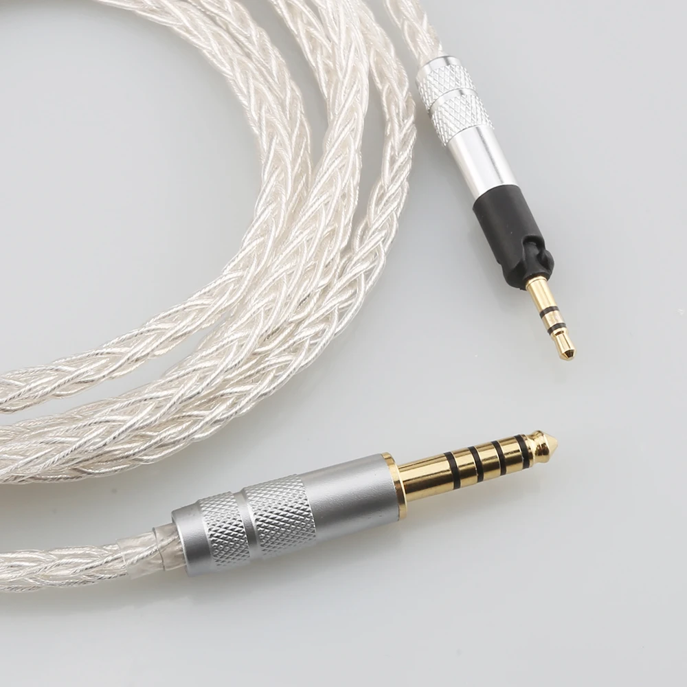 Cabo Banhado a Prata Occ Fone de Ouvido Audiocrast Hifi Core Sennheiser Hd598 Hd559 Hd569 Hd579 Hd599 Hd558 Hd518 - Image 6