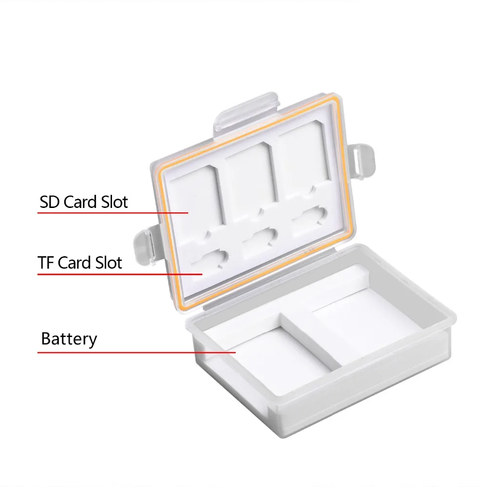 Hot Sale Plastic Camera Battery Box SD TF Memory Card Case for Nikon EN-EL14 EN-EL20 EN-EL22 Canon LP-E5 LP-E8 battery