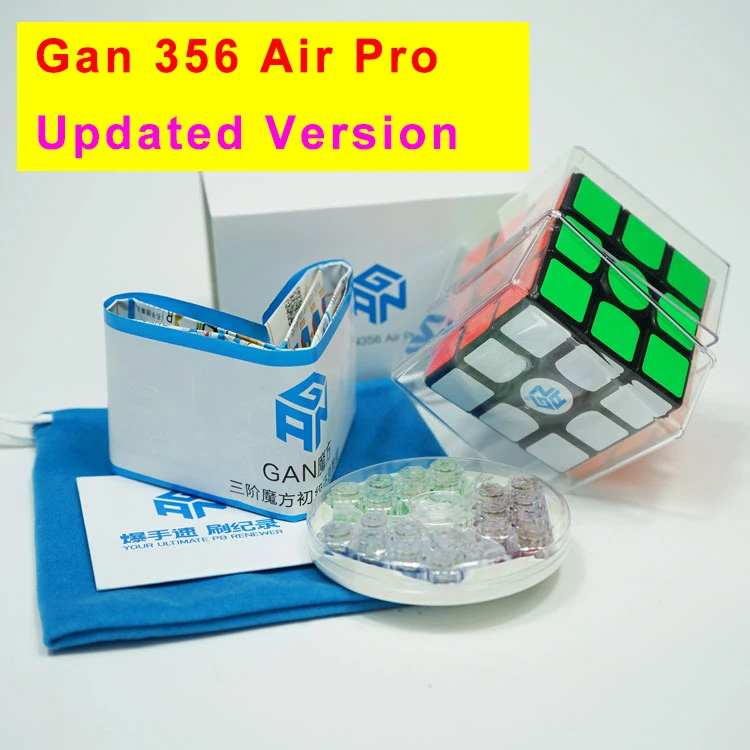 Gan 356 Air SM R 3x3x3 магический скоростной куб мастер-пазл Магнитный 3x3 профессиональный Gans Cubo Magico Gan356 игрушки для детей - Цвет: 356 Air Pro Black