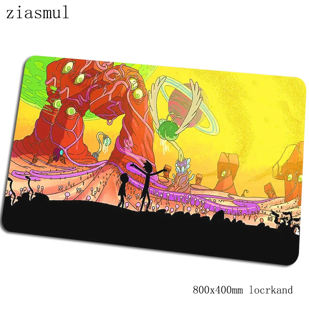 Rick and morty коврик для мыши 80x40 см подставка для запястья компьютерная мышь игровой мат геймпад пк аниме игровой коврик для мыши офисный коврик для мыши - Цвет: Size 800x400x2mm