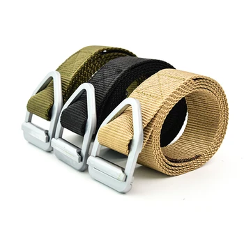 

Tactical Belt Nylon Quick Release Waist Belt Bullet Alloy Casual Buckle For Outdoor Camping Mountaineering Climbing Hunting
