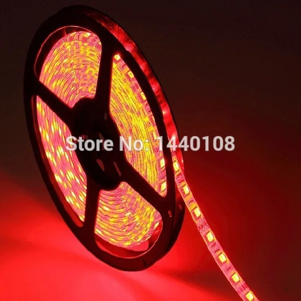 Fanlive50m/lot Dc12V 5050 полосы света 5050 60 Светодиодные ленты Light 5050 300 светодио дный Waterprooof 12 вольт светодио дный огни Светодиодные ленты свет