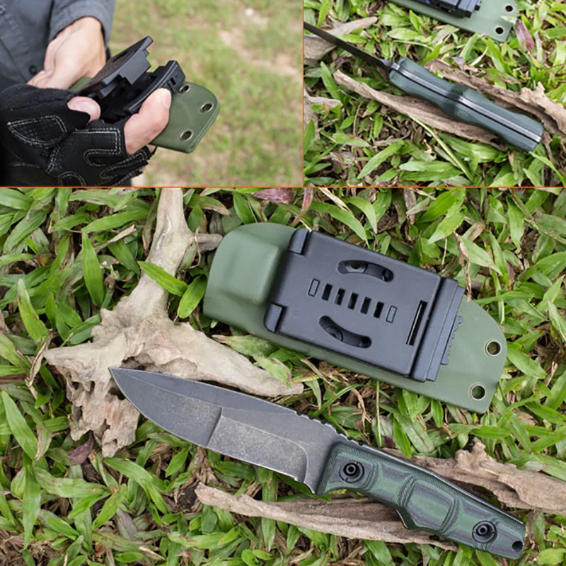 

Free shipping a sharp Hunting Knife G10 handle Camping Survival Knife Fixed Blade Tactical Knife