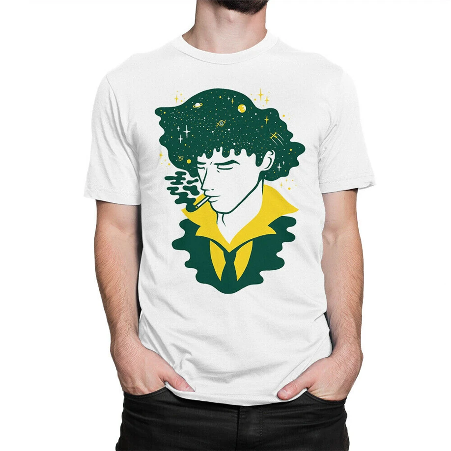Spike Spiegel Cowboy Bebop Original Art T-Shirt Anime Tee Free Shipping Tops Shirt |