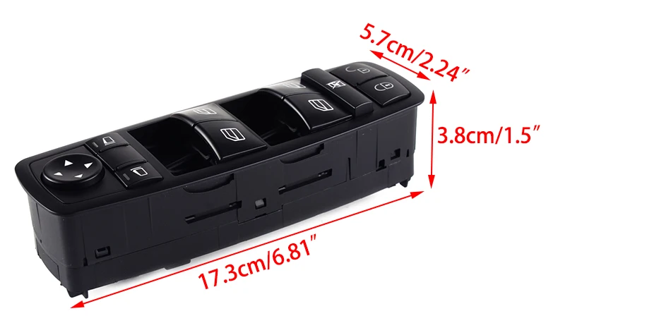 CITALL A1698206610 Черный ABS окно мастер переключатель кнопка подходит для Mercedes-Benz A B класс W169 W245 2005-2011