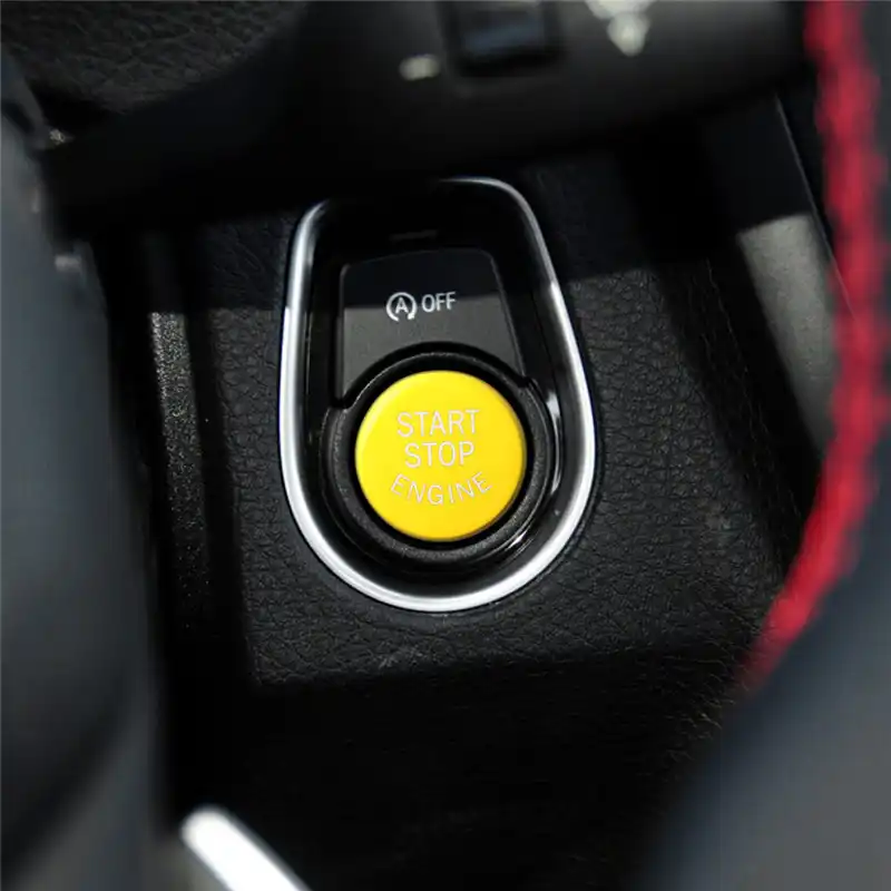 Yellow Engine Start Stop button Cover With start stop function For BMW F//G-Chassis X1234567 Series F-Chassis