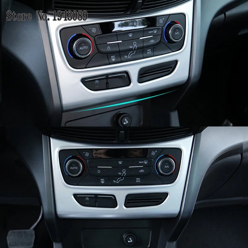 Для FORD ESCAPE KUGA AC A/C Предупреждение света Переключатель приборной панели Панель Крышка центральной консоли отделка рамка литья