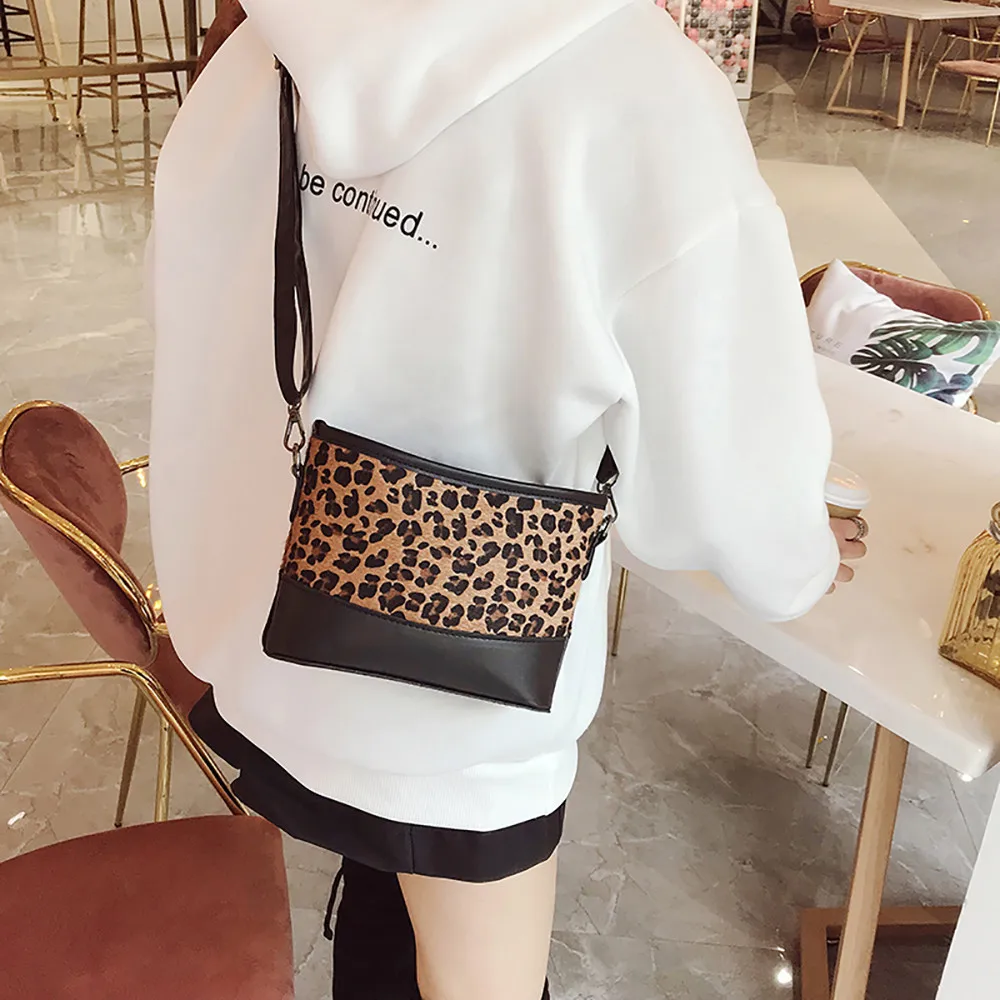 

Women Small bags for women 2019 Tide Leopard Pattern Shoulder Bag Wild Messenger Bag purses Versatile clutch bolsa feminina 2019