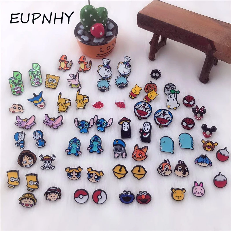 EUPNHY 1 пара мультяшных монстров/медведей/Crayon Shinchan серьги-гвоздики с животными для