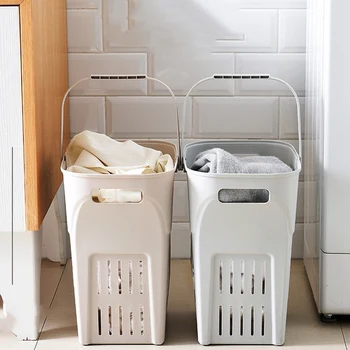 

Plastic Laundry Storage Basket Portable Household Laundry Basket Clothes Toy Laundry Storage Basket Container